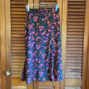 Floral Midi Skirt